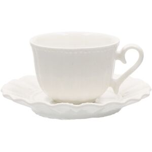 La Porcellana Bianca - 6 Filiżanek i Spodek - Elegancki Zestaw z Porcelany La Porcellana Bianca - 6 Filiżanek i Spodek - Elegancki Zestaw z Porcelany