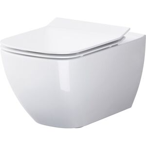 Inny producent Zestaw Cersanit Virgo miska WC wisząca CleanOn z deską wolnoopadającą biały S701-427 Inny producent Zestaw Cersanit Virgo miska WC wisząca CleanOn z deską wolnoopadającą biały S701-427