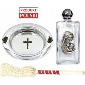 Inny producent Zestaw KROPIDŁO, MISECZKA i BUTELKA na wodę święconą Komplet kolędowy Inny producent Zestaw KROPIDŁO, MISECZKA i BUTELKA na wodę święconą Komplet kolędowy