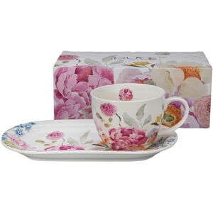 DUO Zestaw śniadaniowy June 450 ml - porcelana kwiatowa DUO Zestaw śniadaniowy June 450 ml - porcelana kwiatowa