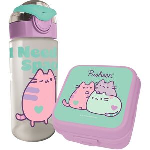St.Majewski ZESTAW śniadaniowy Pusheen Violet (Lunchbox + Bidon) Uroczy do szkoły St.Majewski ZESTAW śniadaniowy Pusheen Violet (Lunchbox + Bidon) Uroczy do szkoły