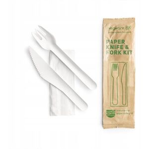 SlowPack Zestaw Sztućców Papierowych 100% Eko W+N+S 50 Szt. SlowPack Zestaw Sztućców Papierowych 100% Eko W+N+S 50 Szt.