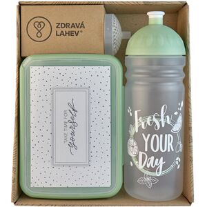 Inny producent Zestaw Zdrowy Bidon Fresh Oliwkowy 0,7L + sitko Inny producent Zestaw Zdrowy Bidon Fresh Oliwkowy 0,7L + sitko