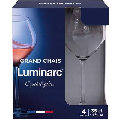 Inny producent 02164 Komplet 4 kieliszków do wina Grand Chais 350 ml LUMINARC Inny producent 02164 Komplet 4 kieliszków do wina Grand Chais 350 ml LUMINARC