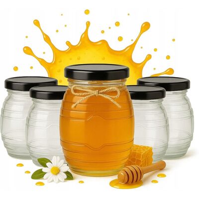 Bimberek 20x Słoik Szklany UL 380 ml na Miód Dżem Konfitury Prezent Ślub Butelki Bimberek 20x Słoik Szklany UL 380 ml na Miód Dżem Konfitury Prezent Ślub Butelki