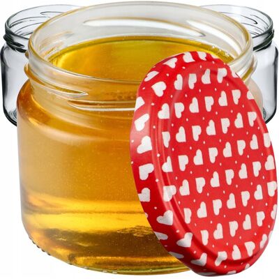 KADAX 50x Słoik Szklany 330ml Na Miód Dżem Mięso Pasztet KADAX 50x Słoik Szklany 330ml Na Miód Dżem Mięso Pasztet