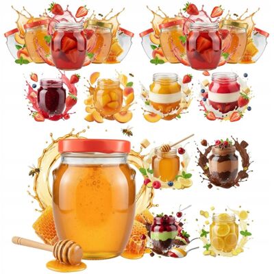 Bimberek 50x Słoik SZKLANY Amfora 145 ml DESERY ZIOŁA DŻEM PRZETWORY MIÓD z ZAKRĘTKĄ Bimberek 50x Słoik SZKLANY Amfora 145 ml DESERY ZIOŁA DŻEM PRZETWORY MIÓD z ZAKRĘTKĄ