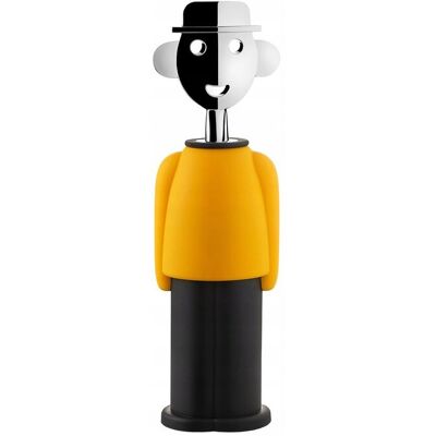 Inny producent ALESSI Korkociąg Żółty Czarny Zamak Chromowany Inny producent ALESSI Korkociąg Żółty Czarny Zamak Chromowany