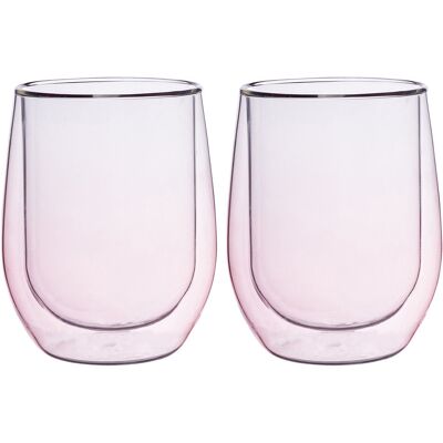 Altom Design Andrea Color Kpl. 2 Szklanek Kolorowych 300 ml Pink Altom Design Andrea Color Kpl. 2 Szklanek Kolorowych 300 ml Pink