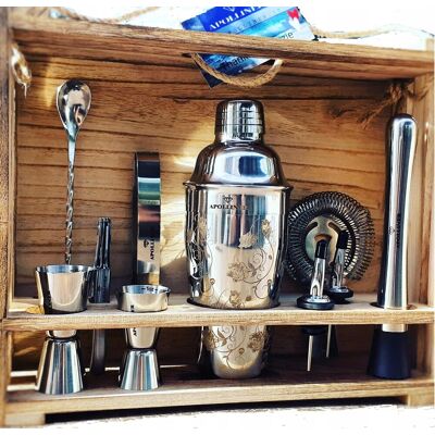 Inny producent APOLLINER Zestaw Shaker Do Koktajli 16 Elementów Stal Nierdzewna Inny producent APOLLINER Zestaw Shaker Do Koktajli 16 Elementów Stal Nierdzewna