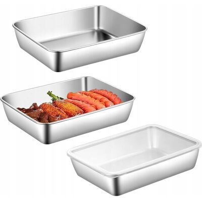 Inny producent BLACHA DO PIECZENIA ZESTAW NIERDZEWNA 3x DUŻA POJEMNA UNIWERSALNA 25x19 Inny producent BLACHA DO PIECZENIA ZESTAW NIERDZEWNA 3x DUŻA POJEMNA UNIWERSALNA 25x19