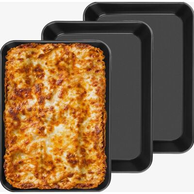 Inny producent BLACHY DO PIECZENIA ZESTAW 3 SZTUKI 34X24X5CM STALOWE PROSTOKĄTNE FORMY Inny producent BLACHY DO PIECZENIA ZESTAW 3 SZTUKI 34X24X5CM STALOWE PROSTOKĄTNE FORMY