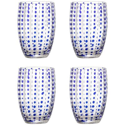 Bloomingville Brinley Szklanka Niebieska, 4 Szt. - Bestseller Z Oferty Duka Bloomingville Brinley Szklanka Niebieska, 4 Szt. - Bestseller Z Oferty Duka