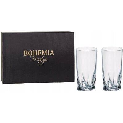 Bohemia Quadro komplet szklanek long 350 ml Bohemia Quadro komplet szklanek long 350 ml