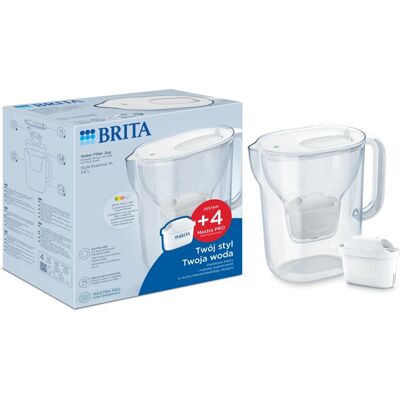 Brita Dzbanek Essential Xl Biały + 4 Wkłady Filtrujące Maxtrapro Pure Performance Brita Dzbanek Essential Xl Biały + 4 Wkłady Filtrujące Maxtrapro Pure Performance