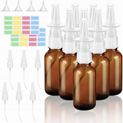 Inny producent BUTELKI ROZPYLACZ 8 SZTUK 30ML SZKLANE BRĄZOWE WIELOKROTNEGO UŻYTKU MGIEŁKA Inny producent BUTELKI ROZPYLACZ 8 SZTUK 30ML SZKLANE BRĄZOWE WIELOKROTNEGO UŻYTKU MGIEŁKA