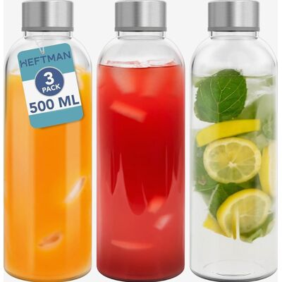 Inny producent BUTELKI SZKLANE 500ML ZAKRĘCANE SZCZELNE WIELOKROTNEGO UŻYTKU ZESTAW Inny producent BUTELKI SZKLANE 500ML ZAKRĘCANE SZCZELNE WIELOKROTNEGO UŻYTKU ZESTAW