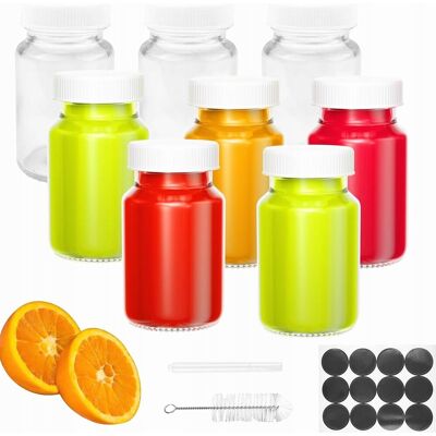 Inny producent BUTELKI SZKLANE 8 SZTUK 60 ML ZAKRĘCANE BUTELECZKI KOMPLET ZESTAW Inny producent BUTELKI SZKLANE 8 SZTUK 60 ML ZAKRĘCANE BUTELECZKI KOMPLET ZESTAW
