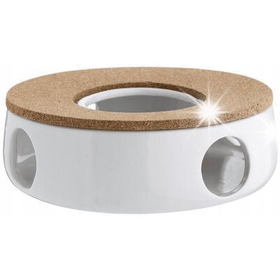 Ceramiczny Podgrzewacz Do Dzbanka Herbaty Imbryka 15x15 cm Biały Florina Ceramiczny Podgrzewacz Do Dzbanka Herbaty Imbryka 15x15 cm Biały Florina