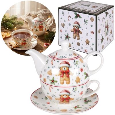 sarcia.eu CHRISTMAS CUTIES Zestaw do herbaty: porcelanowa FILIŻANKA 300ml z dzbankiem 450ml i spodkiem DO ZIÓŁ, ŚWIĄTECZNY NA PREZENT sarcia.eu CHRISTMAS CUTIES Zestaw do herbaty: porcelanowa FILIŻANKA 300ml z dzbankiem 450ml i spodkiem DO ZIÓŁ, ŚWIĄTECZNY NA PREZENT
