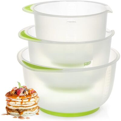 Inny producent Com-Four® 3-Czesciowy Zestaw Miski Antyposlizgowej - Miska Do Pieczenia Z Podstawa Zatrzymujaca - Miska Miksujaca Z Wylewka - Mozna Myc W Zmywarce -.. Inny producent Com-Four® 3-Czesciowy Zestaw Miski Antyposlizgowej - Miska Do Pieczenia Z Podstawa Zatrzymujaca - Miska Miksujaca Z Wylewka - Mozna Myc W Zmywarce -..