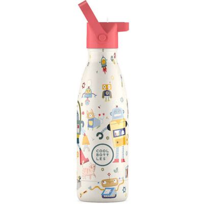 Cool Bottles Butelka termiczna Kids 350 ml Messy Robots Cool Bottles Butelka termiczna Kids 350 ml Messy Robots