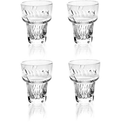 Crystal Julia, Komplet kieliszków do alkoholu,4 sztuki Crystal Julia, Komplet kieliszków do alkoholu,4 sztuki