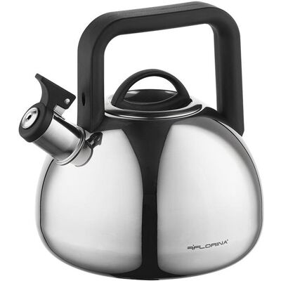 Czajnik stalowy Florina Infinity 2,5L szary z gwizdkiem indukcja gaz Czajnik stalowy Florina Infinity 2,5L szary z gwizdkiem indukcja gaz