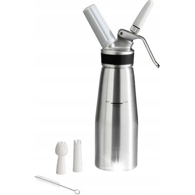 Inny producent DOZOWNIK DO BITEJ ŚMIETANY SYFON 500 ML 3 KOŃCÓWKI SPIENIACZ DEKORATOR Inny producent DOZOWNIK DO BITEJ ŚMIETANY SYFON 500 ML 3 KOŃCÓWKI SPIENIACZ DEKORATOR