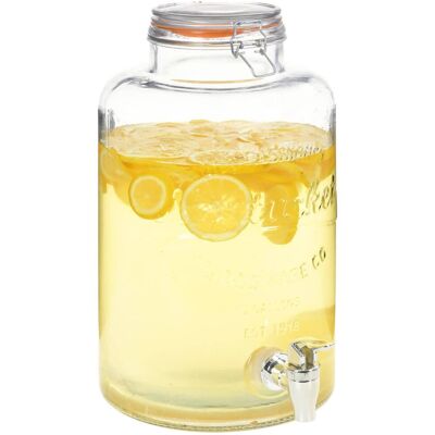 VMP Dozownik Wody Xxl Z Kranikiem, Przezroczysty, 8 L, Szkło VMP Dozownik Wody Xxl Z Kranikiem, Przezroczysty, 8 L, Szkło