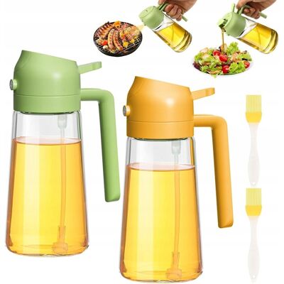 Inny producent DOZOWNIKI SZKLANE DO OLIWY 2W1 ROZPYLACZ I WYLEWKA 470 ML 2 SZT. Inny producent DOZOWNIKI SZKLANE DO OLIWY 2W1 ROZPYLACZ I WYLEWKA 470 ML 2 SZT.