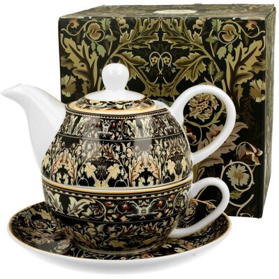 Dzbanek do herbaty porcelanowy z filiżanką i spodkiem DUO Acanthus Leaves William Morris 350 ml Dzbanek do herbaty porcelanowy z filiżanką i spodkiem DUO Acanthus Leaves William Morris 350 ml