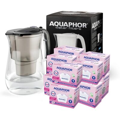 Dzbanek Filtrujący Aquaphor Onyx Xxl 4,2l + 10 Wkładów Maxfor Mg+ Magnez B100-25 Dzbanek Filtrujący Aquaphor Onyx Xxl 4,2l + 10 Wkładów Maxfor Mg+ Magnez B100-25