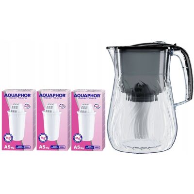 Dzbanek filtrujący Aquaphor Orleans 4.2l czarny z 3 wkł. A5 Mg Dzbanek filtrujący Aquaphor Orleans 4.2l czarny z 3 wkł. A5 Mg