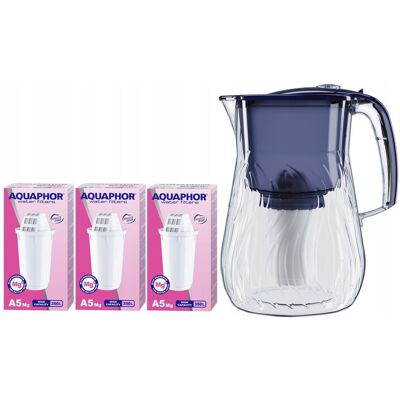 Dzbanek filtrujący Aquaphor Orleans 4.2l granatowy z 3 wkł. A5 Mg Dzbanek filtrujący Aquaphor Orleans 4.2l granatowy z 3 wkł. A5 Mg