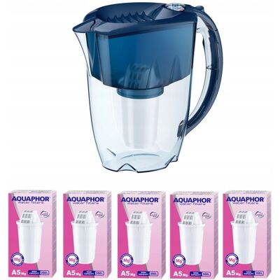 Dzbanek filtrujący Aquaphor Prestige 2.8 l z 6 wkładami A5 Mg, granatowy Dzbanek filtrujący Aquaphor Prestige 2.8 l z 6 wkładami A5 Mg, granatowy