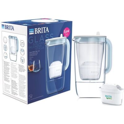 Dzbanek filtrujący Brita Glass Niebieski+wkład Maxtra Pro Pure Performance Dzbanek filtrujący Brita Glass Niebieski+wkład Maxtra Pro Pure Performance