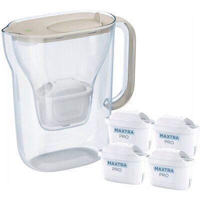 Dzbanek Filtrujący Brita Style Essential 2,4l Piaskowy Z 4 Wkładami Maxtra Dzbanek Filtrujący Brita Style Essential 2,4l Piaskowy Z 4 Wkładami Maxtra