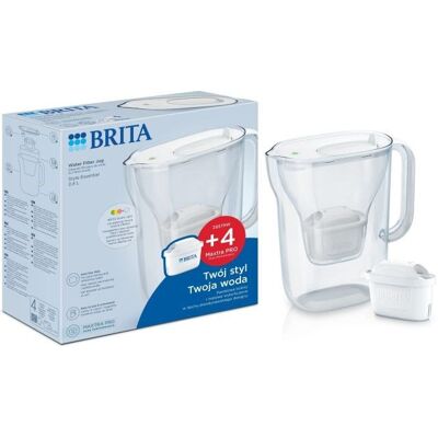 Dzbanek filtrujący Brita Style Essential biały + 4 MAXTRA PRO Pure Performance Dzbanek filtrujący Brita Style Essential biały + 4 MAXTRA PRO Pure Performance