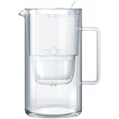 Dzbanek Filtrujący Szklany Aquaphor Glass 2,5l Z Wkładem Maxfor+ H, Biały Dzbanek Filtrujący Szklany Aquaphor Glass 2,5l Z Wkładem Maxfor+ H, Biały