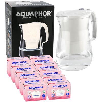 Dzbanek filtrujący wodę Aquaphor Onyx 4.2L BIAŁY TRITAN + 10x Filtr wkład Magnezowy MG Dzbanek filtrujący wodę Aquaphor Onyx 4.2L BIAŁY TRITAN + 10x Filtr wkład Magnezowy MG