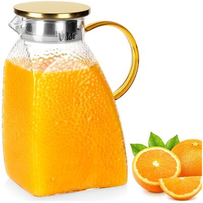 Artemis Dzbanek Na Napoje Wodę Sok Lemoniadę Szklany Pokrywka Wąski Do Lodówki 1,8l Artemis Dzbanek Na Napoje Wodę Sok Lemoniadę Szklany Pokrywka Wąski Do Lodówki 1,8l