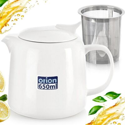 Orion DZBANEK PORCELANOWY Z ZAPARZACZEM SITKIEM DO HERBATY ZIÓŁ NAPARÓW ZAPARZACZ Orion DZBANEK PORCELANOWY Z ZAPARZACZEM SITKIEM DO HERBATY ZIÓŁ NAPARÓW ZAPARZACZ