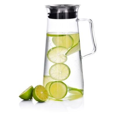 Dzbanek Szklany Z Pokrywką 1,5 L Do Napojów Njuta Handle DUKA Dzbanek Szklany Z Pokrywką 1,5 L Do Napojów Njuta Handle DUKA