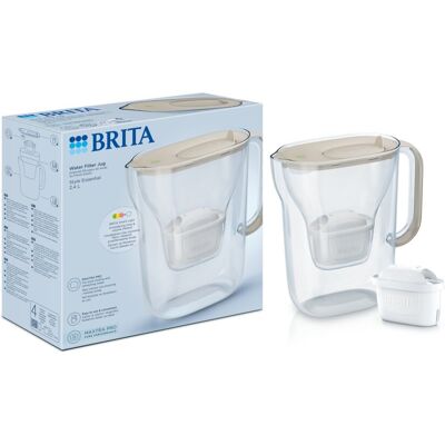 Dzbanek z filtrem Brita Style Essential MAXTRA PRO Pure Performance 2,4l piaskowy Dzbanek z filtrem Brita Style Essential MAXTRA PRO Pure Performance 2,4l piaskowy