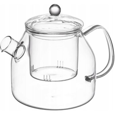 Galicja Dzbanek Z Zaparzaczem Szklany Do Herbaty Ziół Elegancki 1,2l Galicja Dzbanek Z Zaparzaczem Szklany Do Herbaty Ziół Elegancki 1,2l