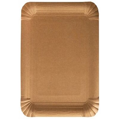 Inny producent Ekologiczne Tacki Papierowe Kraft 18x26 Cm 250 Szt Inny producent Ekologiczne Tacki Papierowe Kraft 18x26 Cm 250 Szt