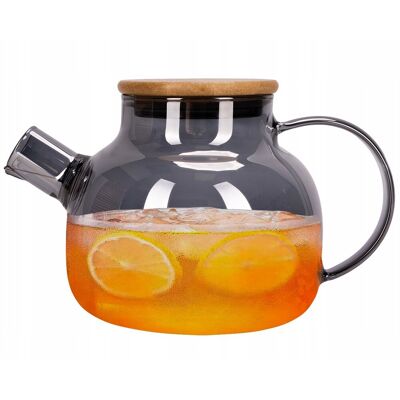 Elegancki Dzbanek Zaparzacz Herbaty i Ziół 1000 Ml Szkło Kamille z Pokrywą Elegancki Dzbanek Zaparzacz Herbaty i Ziół 1000 Ml Szkło Kamille z Pokrywą