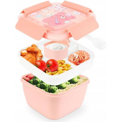 Inny producent FARERKASS Pojemnik Na Lunch Dla Dzieci 1100ml Wodoszczelny Bento Różowy Inny producent FARERKASS Pojemnik Na Lunch Dla Dzieci 1100ml Wodoszczelny Bento Różowy