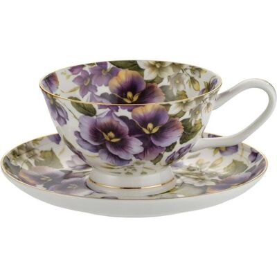 Marco Polo Filiżanka 180 Ml + Spodek 15 Cm, Bone China Marco Polo Filiżanka 180 Ml + Spodek 15 Cm, Bone China